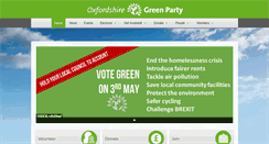 Desktop Screenshot of greenoxfordshire.com